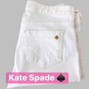 KATE SPADE Play Hooky Perry Street Jeans White EXCELLENT Condition